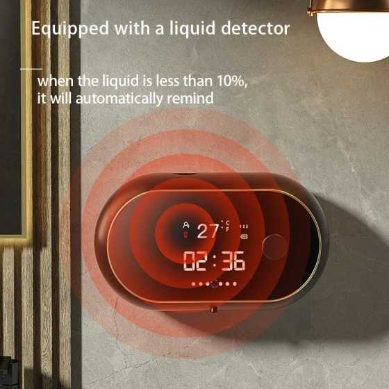 Dispensador automático de jabón de espuma para baño, dispositivo con S