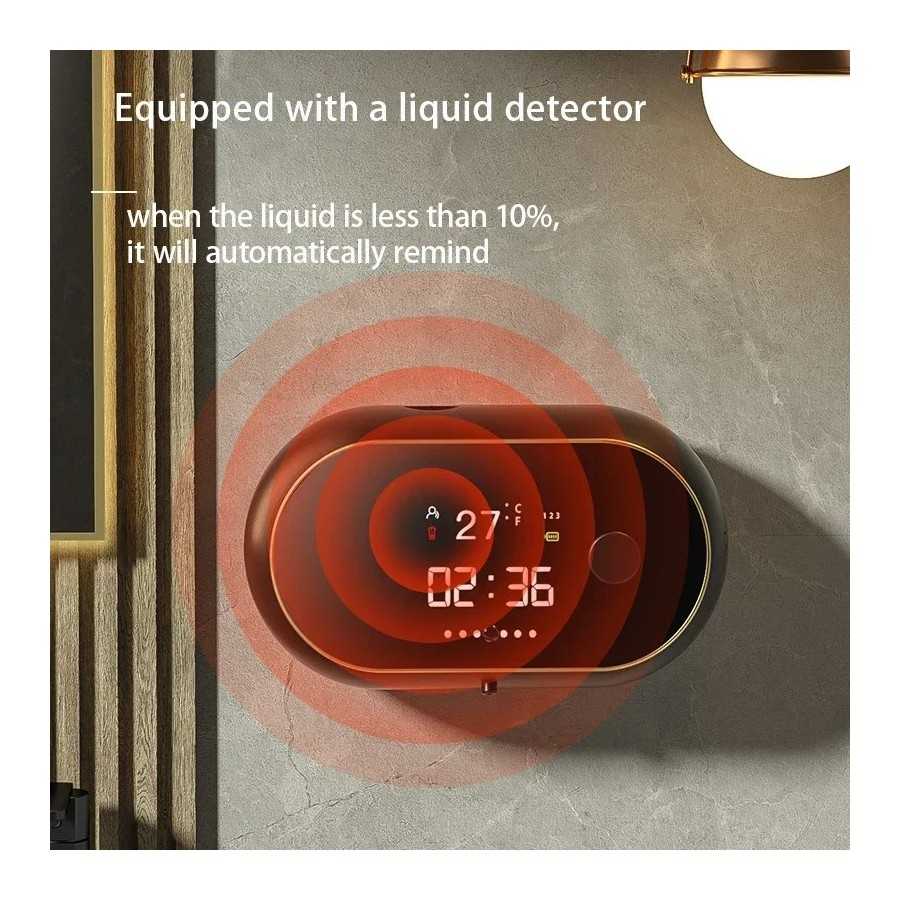 Dispensador automático de jabón de espuma para baño, dispositivo con S