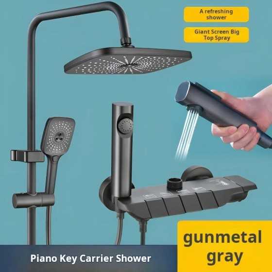 Cabezal de ducha inteligente con pantalla Digital, juego de grifos de