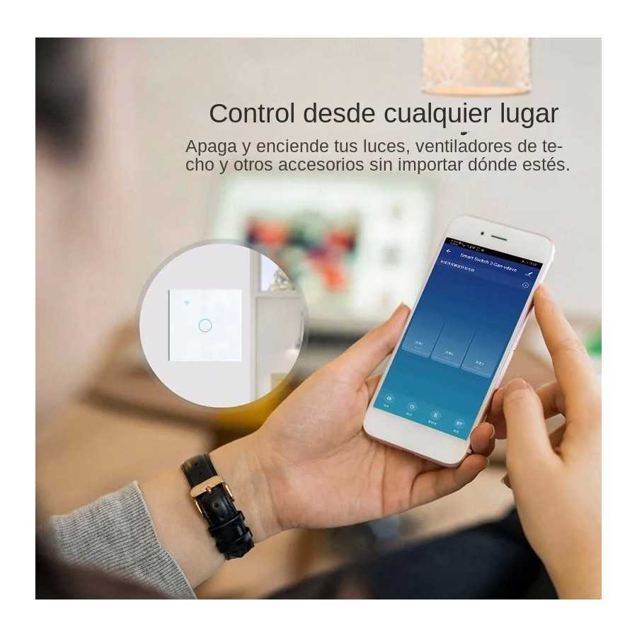 Interruptor de Luz Inteligente por Control Remoto, Dispositivo Wifi si