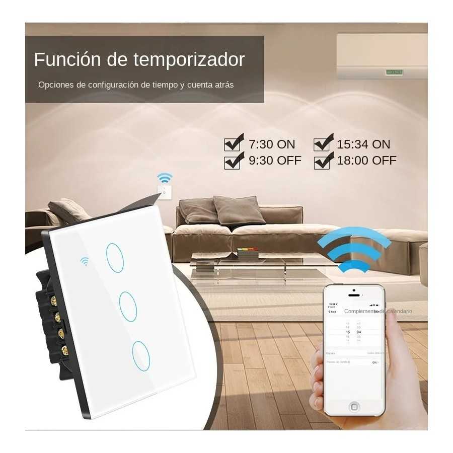 Interruptor de Luz Inteligente por Control Remoto, Dispositivo Wifi si
