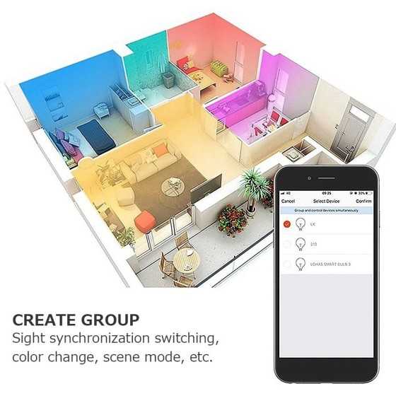 Bombilla LED con WIFI para el hogar, Bombilla regulable con Control po