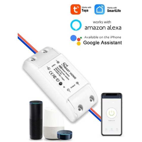 Interruptor inteligente con WiFi para el hogar, dispositivo inalámbric Interruptor inteligente con WiFi para el hogar, dispositivo inalámbric