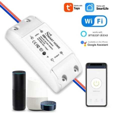 Interruptor inteligente con WiFi para el hogar, dispositivo inalámbrico con Control por voz, compatible con aplicación Smart Lif