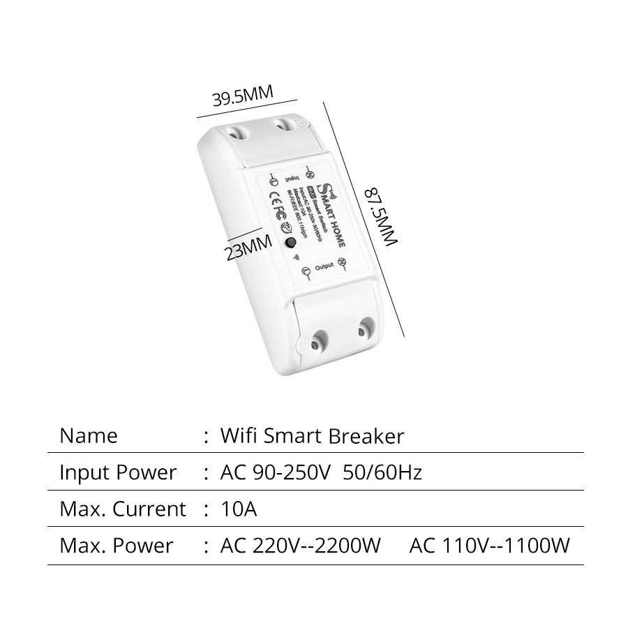 Interruptor inteligente con WiFi para el hogar, dispositivo inalámbric