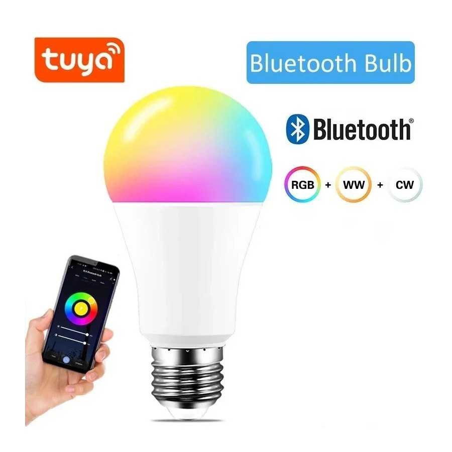 Bombilla LED con Bluetooth, lámpara de cambio de Color Compatible con