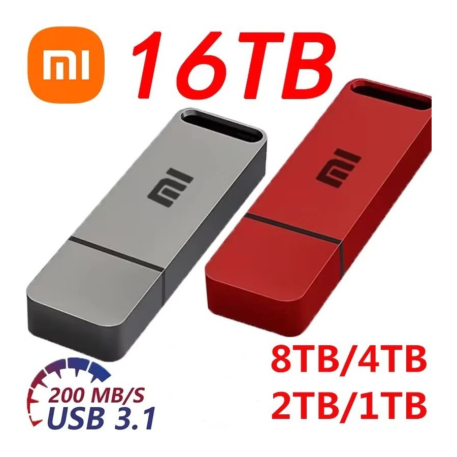 Xiaomi-memoria USB portátil de alta velocidad, Pendrive de Metal OTG 3