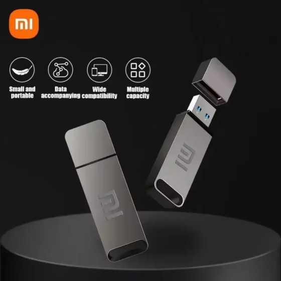 Xiaomi-memoria USB portátil de alta velocidad, Pendrive de Metal OTG 3