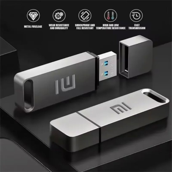 Xiaomi-memoria USB portátil de alta velocidad, Pendrive de Metal OTG 3