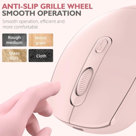 Ratón inalámbrico silencioso compatible con Bluetooth, Mouse óptico re