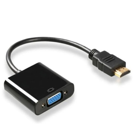 Adaptador HDMI A VGA de alta velocidad, convertidor HDTV A macho A VGA hembra, escalador HDMI, Cable de vídeo, convertidor para 