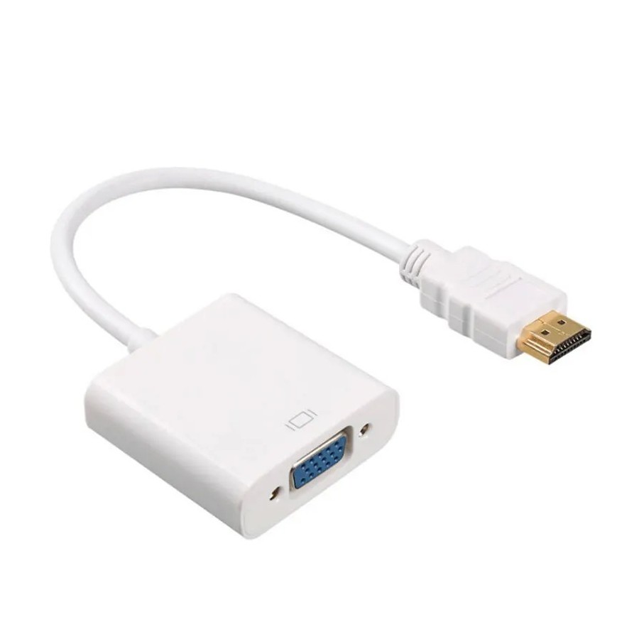Adaptador HDMI A VGA de alta velocidad, convertidor HDTV A macho A VGA