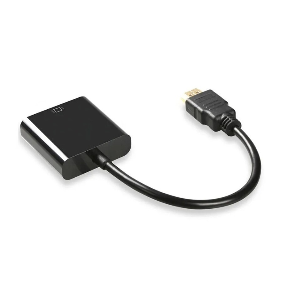 Adaptador HDMI A VGA de alta velocidad, convertidor HDTV A macho A VGA