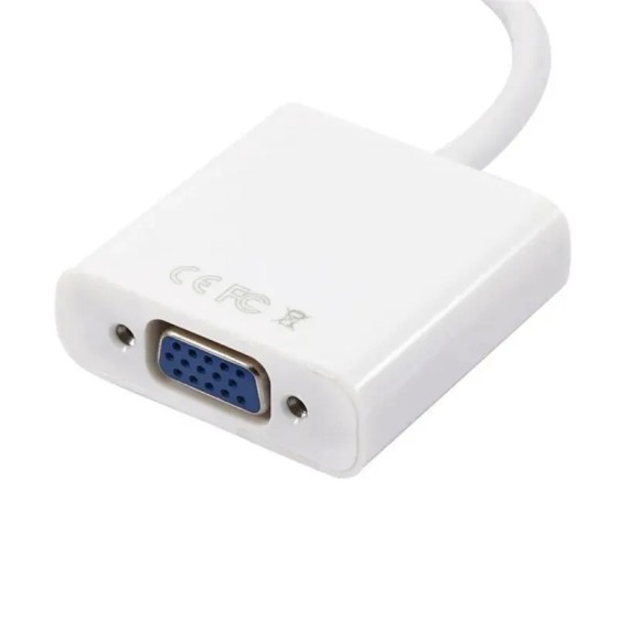 Adaptador HDMI A VGA de alta velocidad, convertidor HDTV A macho A VGA