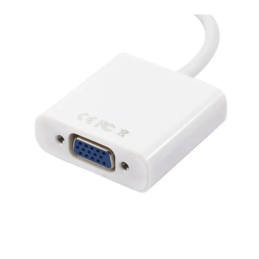 Adaptador HDMI A VGA de alta velocidad, convertidor HDTV A macho A VGA