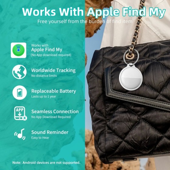 Mini rastreador GPS F3 para sistema Apple iOS, buscar mi aplicación, e