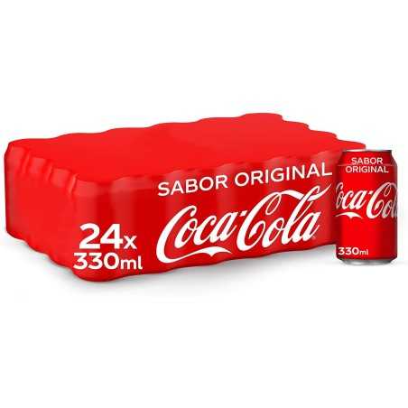 Pack de 24 - Coca Cola Sabor Original latas 33ml