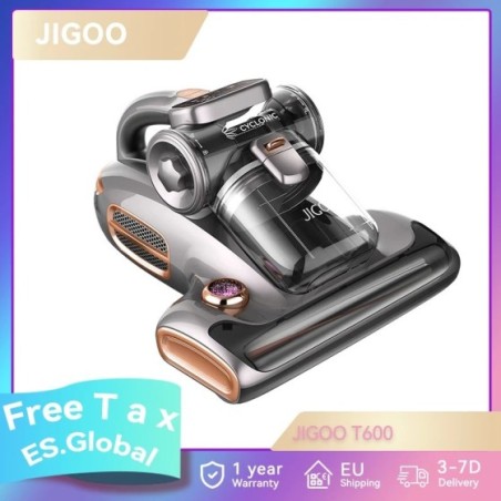 JIGOO-aspiradora inteligente antiácaros T600 de doble copa, aspiradora de cama, succión de 700W, 15kPa, Sensor de ácaros, luz UV