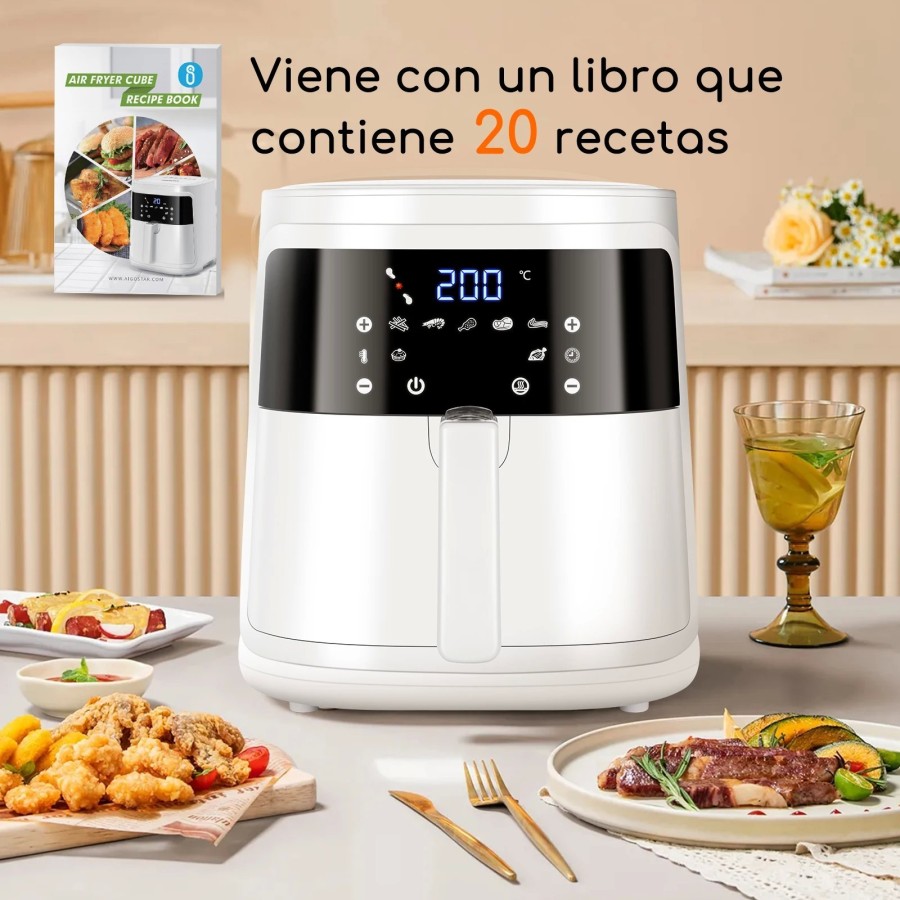 Freidora de Aire 7L Gran Capacidad, Horno de Aire Multifunción, Pantal