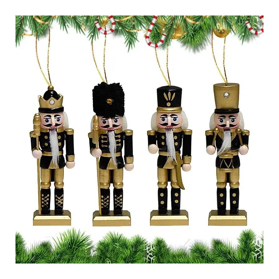 Cascanueces de madera para Navidad, adorno de Cascanueces de Navidad, 