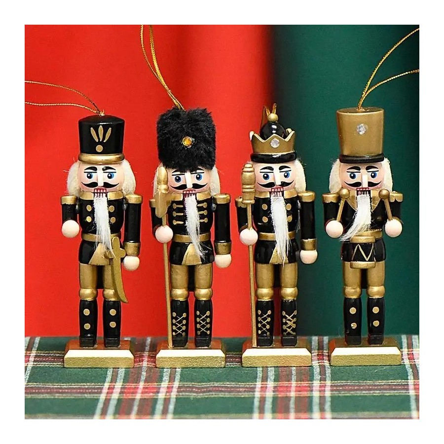 Cascanueces de madera para Navidad, adorno de Cascanueces de Navidad, 