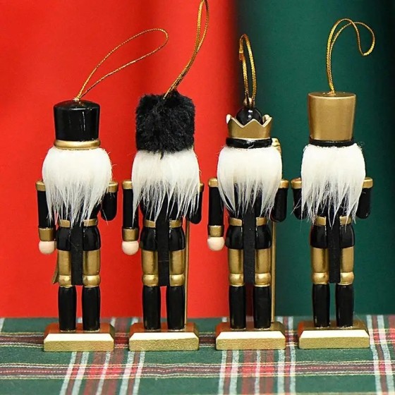Cascanueces de madera para Navidad, adorno de Cascanueces de Navidad, 