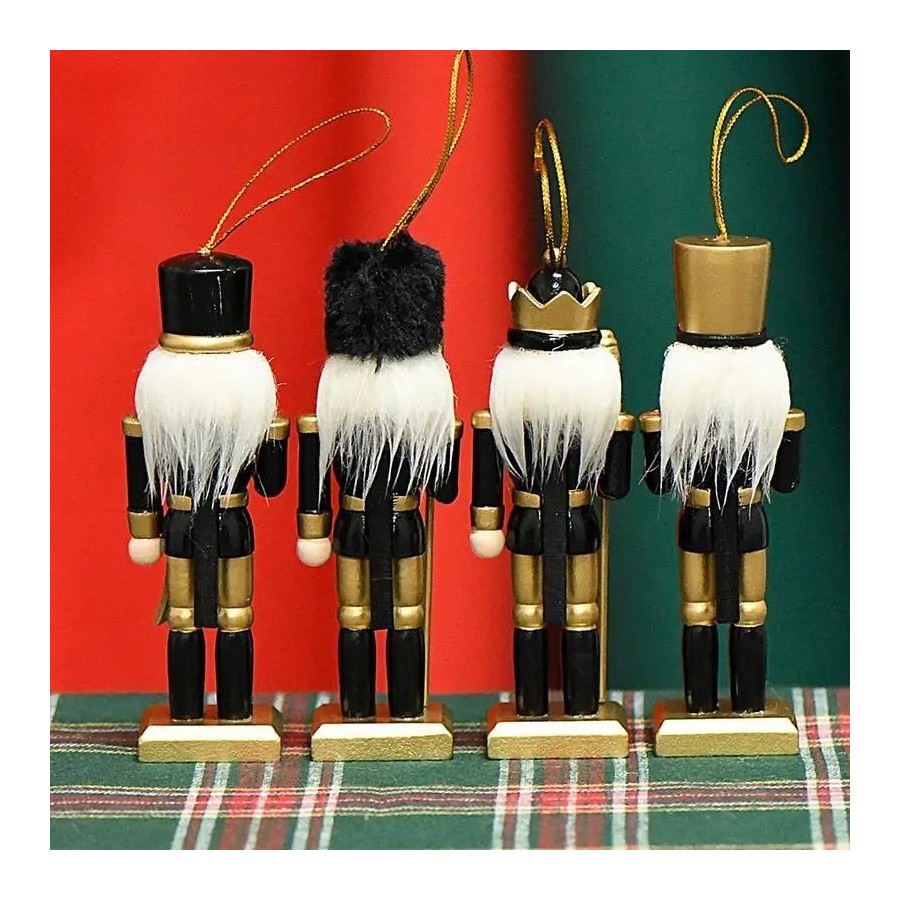 Cascanueces de madera para Navidad, adorno de Cascanueces de Navidad, 