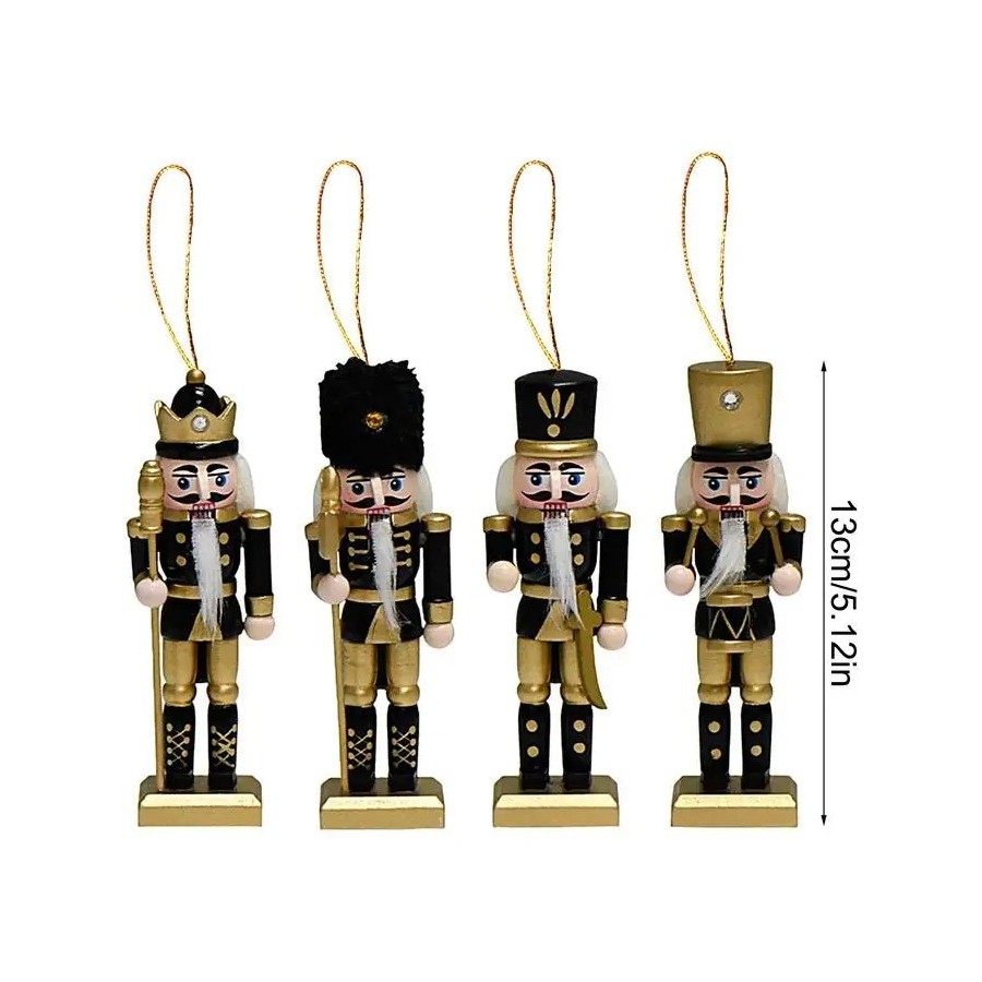 Cascanueces de madera para Navidad, adorno de Cascanueces de Navidad, 