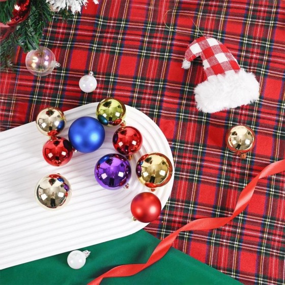 24 Uds bolas de Navidad 4/6CM bola grande adornos colgantes para árbol