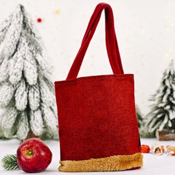 1 Uds. Bolsas de regalo de Navidad, bolsos de mano, bolsas de dulces, 