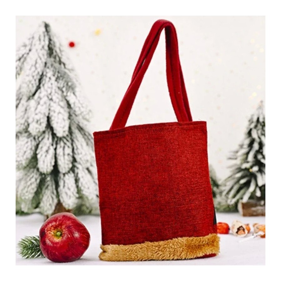 1 Uds. Bolsas de regalo de Navidad, bolsos de mano, bolsas de dulces, 