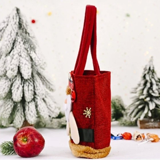 1 Uds. Bolsas de regalo de Navidad, bolsos de mano, bolsas de dulces, 