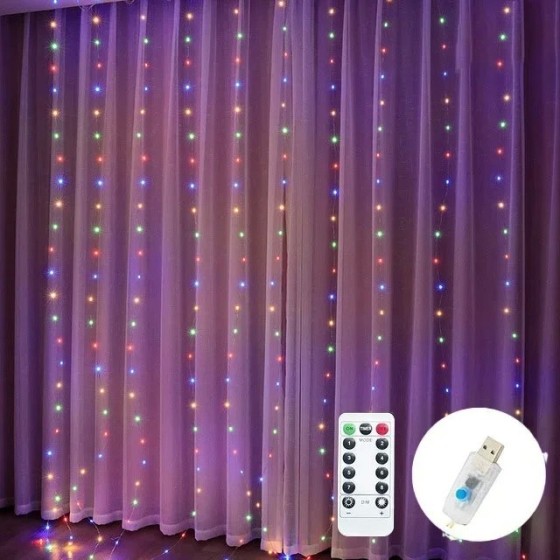 Luces Led de Navidad, decoración de hadas de Año Nuevo para habitación