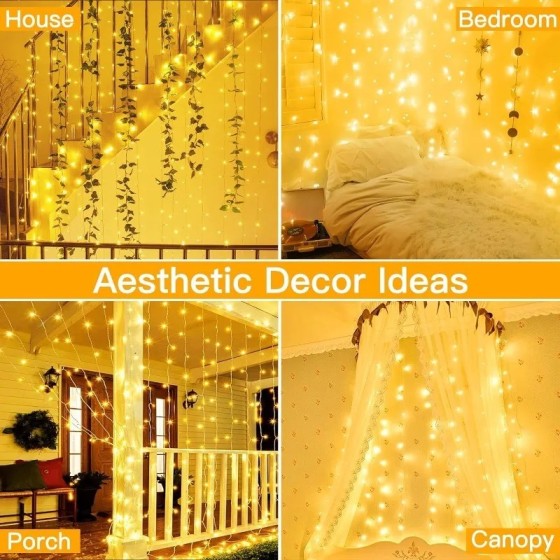 Luces Led de Navidad, decoración de hadas de Año Nuevo para habitación