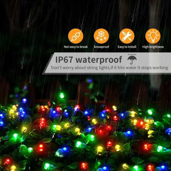 Guirnalda de luces Led de hadas para decoración de árbol de Navidad, 1 Guirnalda de luces Led de hadas para decoración de árbol de Navidad, 1