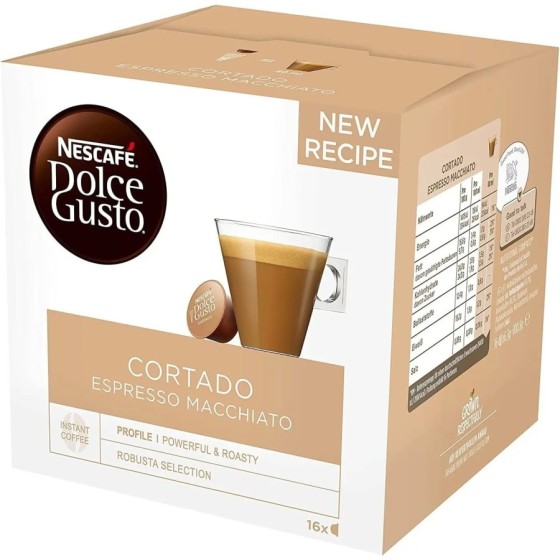 NESCAFÉ Dolce Gusto Cortado - x6 pack de 16 cápsulas - Total: 96 cápsu
