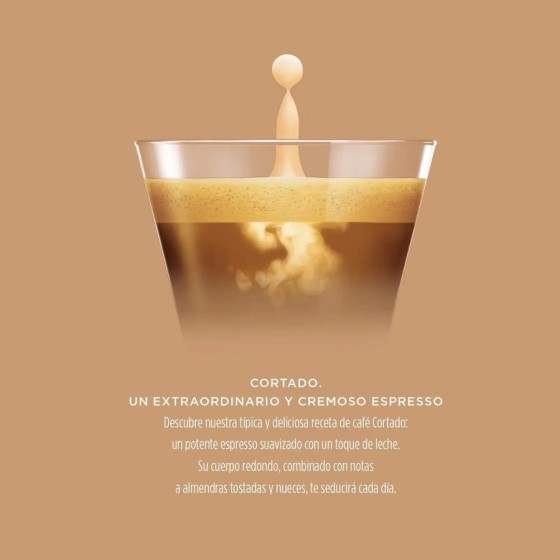NESCAFÉ Dolce Gusto Cortado - x6 pack de 16 cápsulas - Total: 96 cápsu