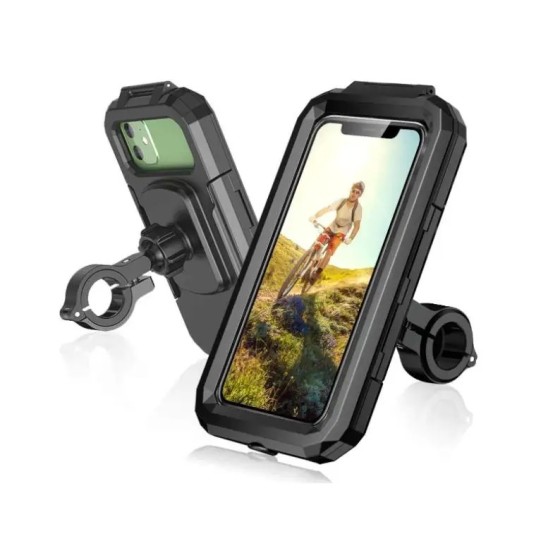 IPSDI Soporte Movil Moto Impermeable 360°Rotación Universal Soporte Mo