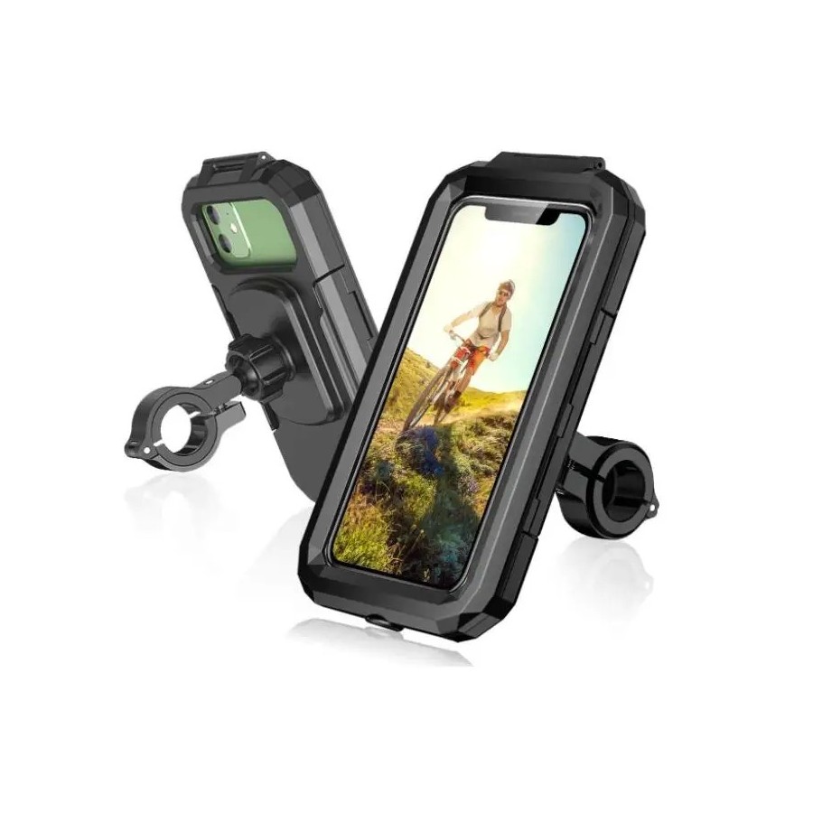 IPSDI Soporte Movil Moto Impermeable 360°Rotación Universal Soporte Mo