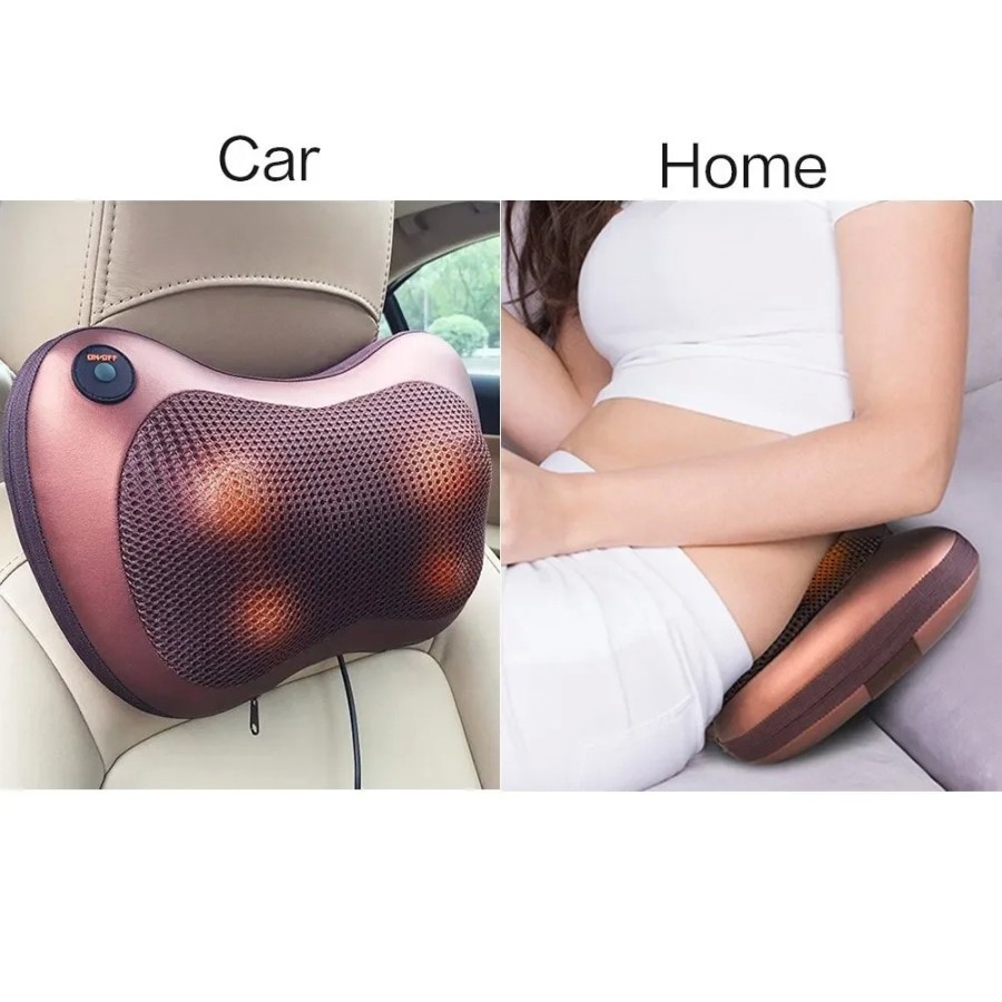Cojín de Masaje Eléctrico Almohada de Masaje con función de calentamie