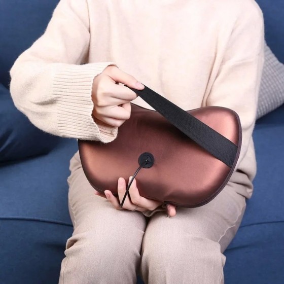 Cojín de Masaje Eléctrico Almohada de Masaje con función de calentamie