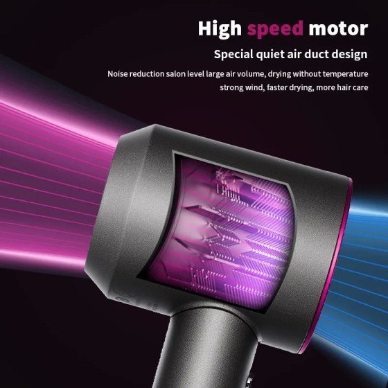 Secador de Pelo Profesional Ionico 1600W de Marca Blanca, Secador De P