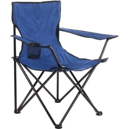 GREATOOL Silla Plegable de Camping de Acero, 50x50x80cm, Silla de Acampada Plegable, Ideal para Camping o Pesca, Estructura de A