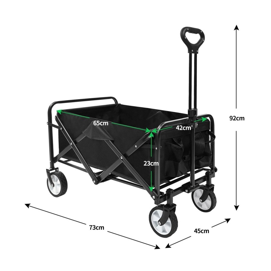 T-LoVendo Carro de Mano Plegable Carrito de Playa y Transporte para Ja