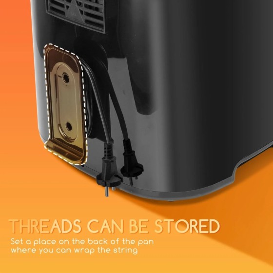 AIGOSTAR Freidora de Aire sin Aceite 7L,1900W, Inteligente. Conexión W