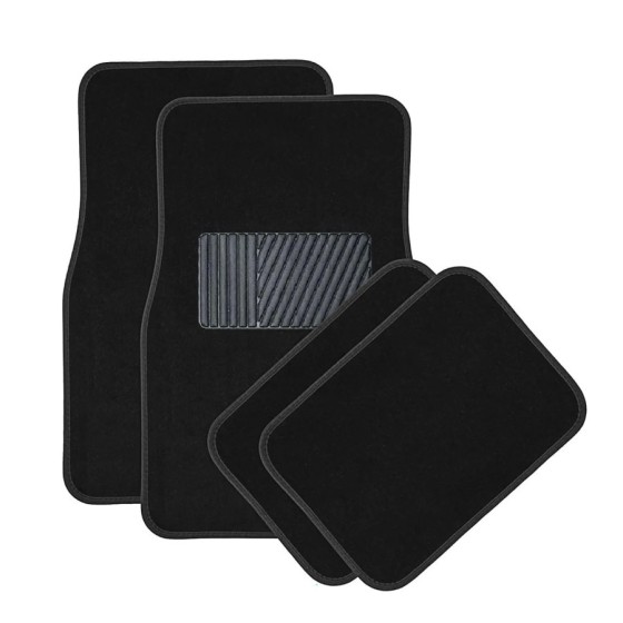Alfombras para Coche de Moqueta Juegos de 4 piezas Alfombrillas Antide