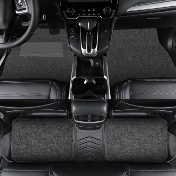 Alfombras para Coche de Moqueta Juegos de 4 piezas Alfombrillas Antide