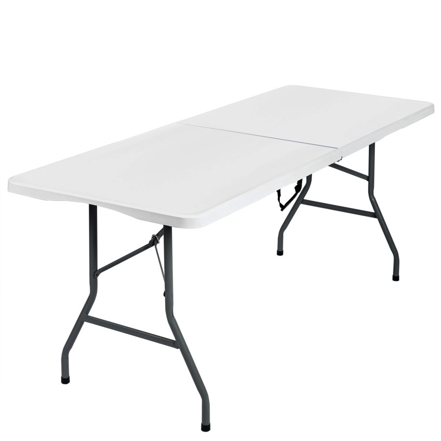 T-LoVendo - Mesa Plegable Rectangular de 180 cm y 150 Kg de Carga, Por