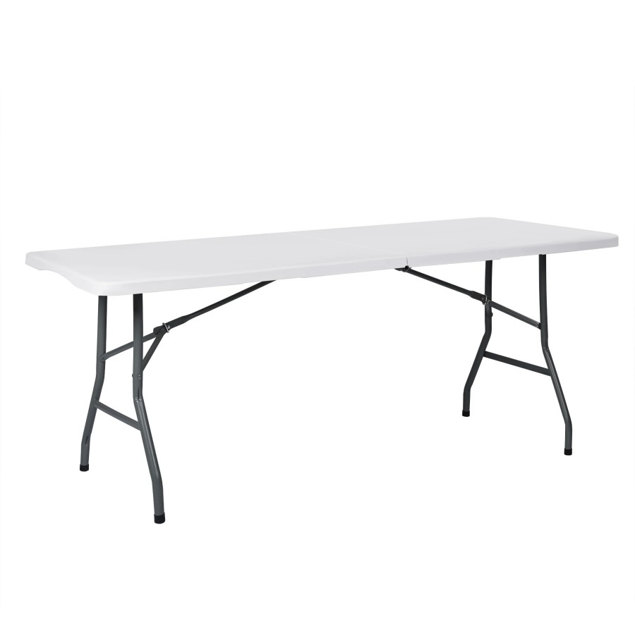 T-LoVendo - Mesa Plegable Rectangular de 180 cm y 150 Kg de Carga, Por