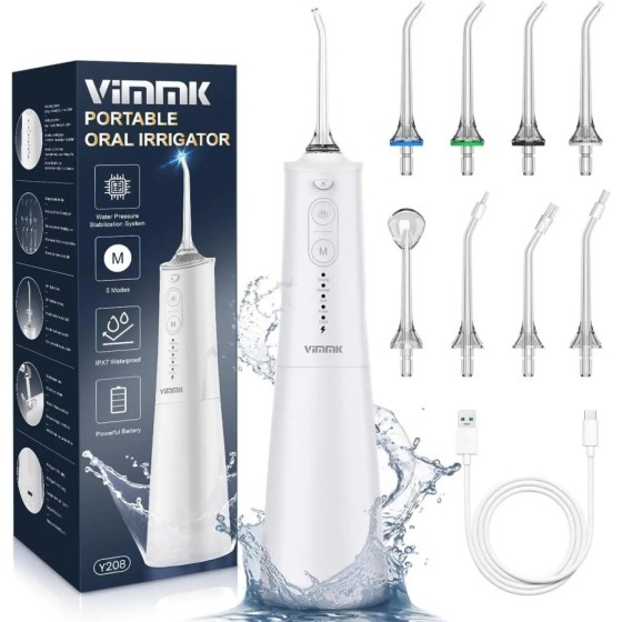 Irrigador Dental, Irrigador Bucal Portatil Inalámbrico Profesional 8 B